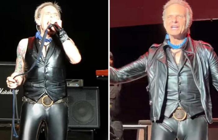 People are fascinated by the leather pants of the singer David Lee Roth (and by what they contain)