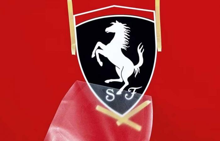 Look at the Ferrari logo being painted by hand, it is hypnotizing (and dear)