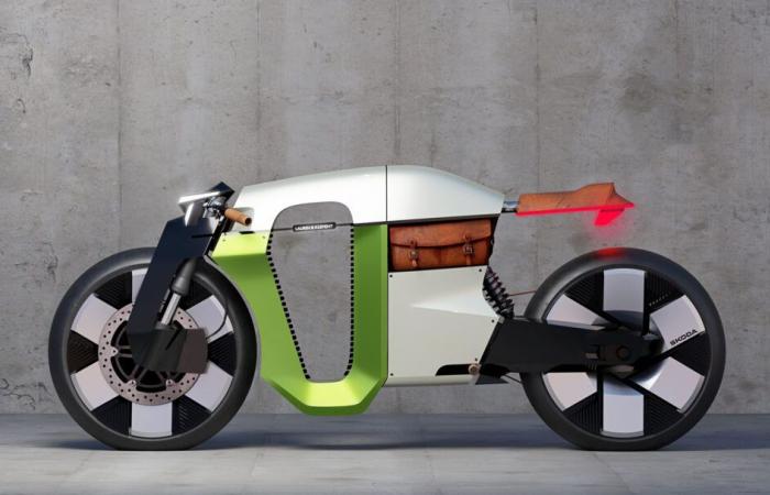 With this electric motorcycle, Skoda reinvents his past