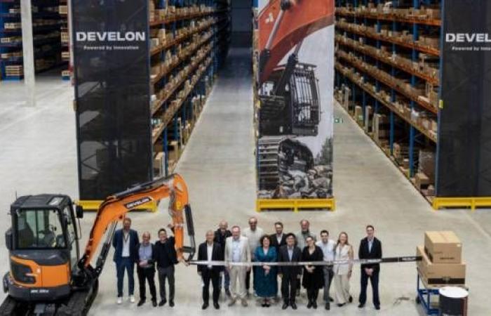Develon opens a center for distributing spare parts in Belgium