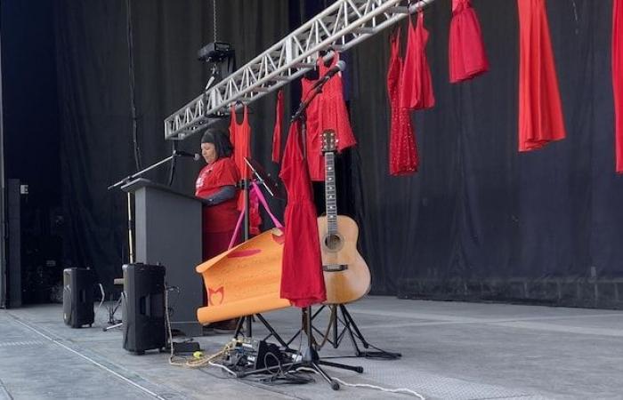 Red dress day against violence against Aboriginal women