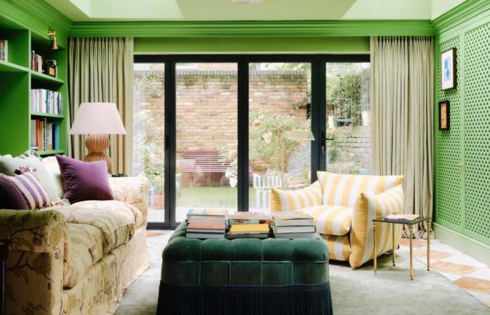 A colorful house of Notting Hill furnished in record time