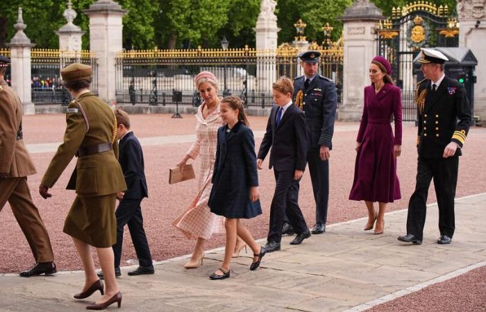 George, Charlotte and Louis Stars commemorations of the 80th anniversary of the Armistice