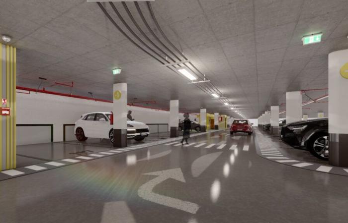 Underground parking to release the city center