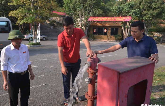 Nam Dan strengthens the prevention of forest fires on historic sites