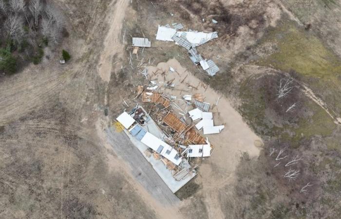 The first tornado of the year confirmed in Saint-Zénon