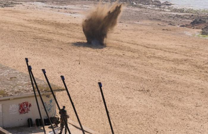 VIDEO. A Saint-Malo beach evacuated just before an impressive explosion