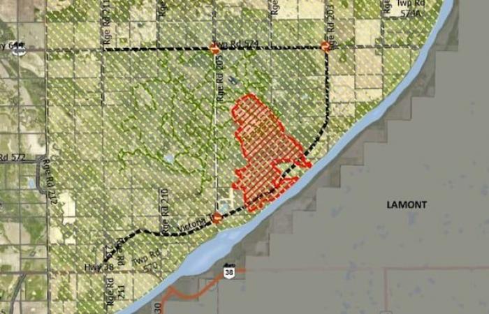 State of emergency in the county of Sturgeon due to an uncontrolled fire