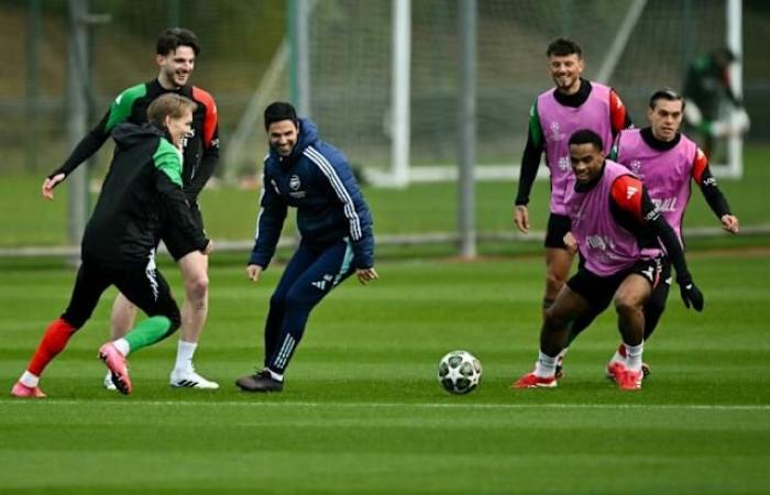 Arsenal records training in training …