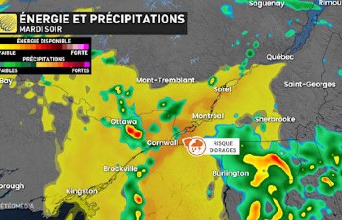 Risk of thunderstorms Tuesday in Quebec: here is what to expect