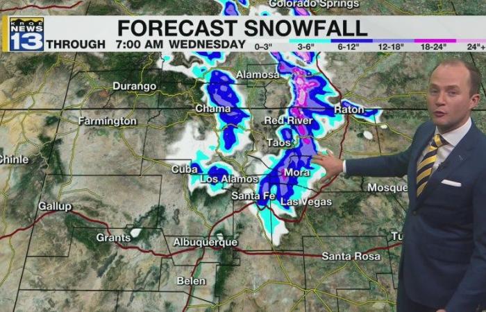 Severe storms, flooding, and winter weather alerts in effect in New Mexico tonight