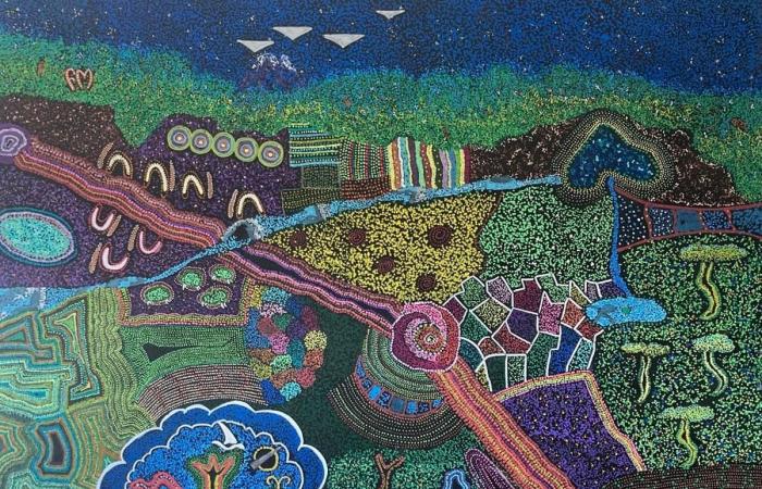 A trio of artists at the Infante gallery, between pointillism and feminine sculpture