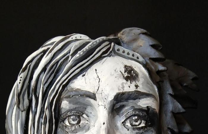 A trio of artists at the Infante gallery, between pointillism and feminine sculpture