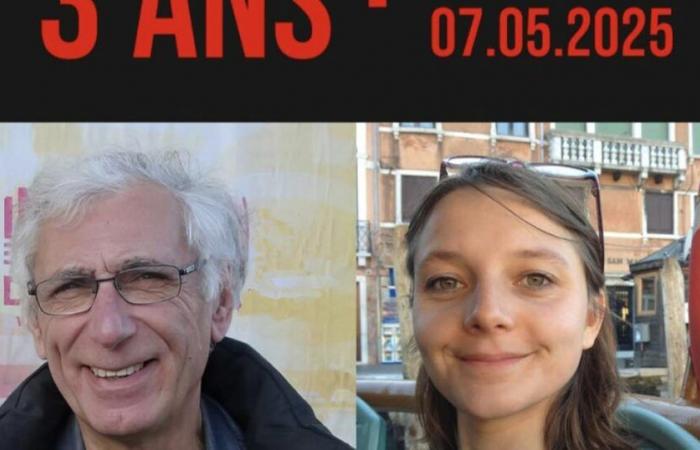 Lyon. Submission gathering this Wednesday for Cécile Kohler and Jacques Paris, hostages in Iran since 2022