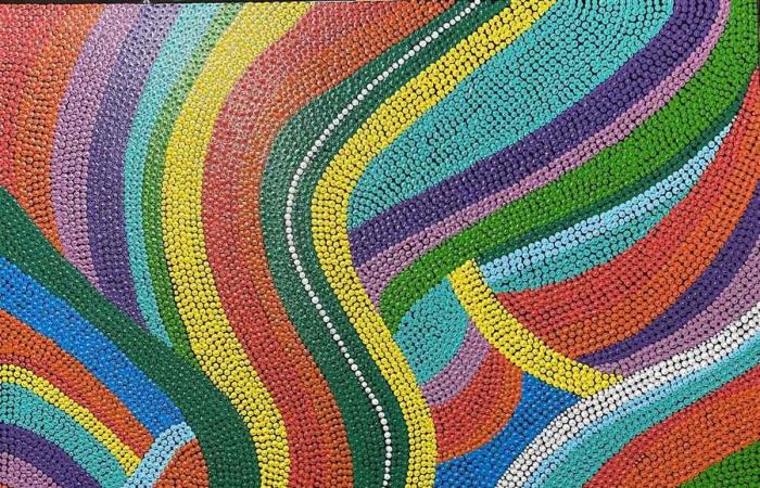 A trio of artists at the Infante gallery, between pointillism and feminine sculpture