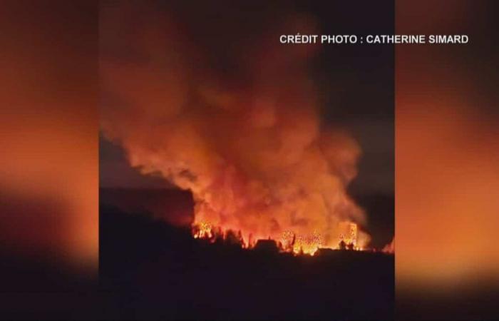 In pictures | Major fire in a farm in Saint-Donat-de-Rimouski