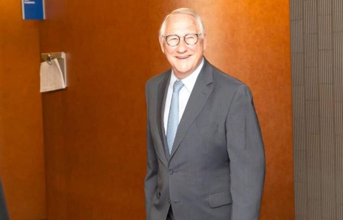 The former mayor of Montreal Gérald Tremblay testifies to the trial of Frank Zampino