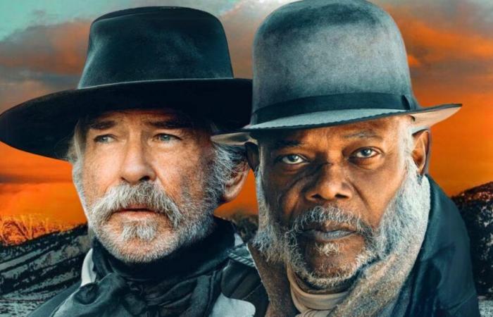 Samuel L. Jackson faces Pierce Brosnan in the trailer for Western The Unholy Trinity