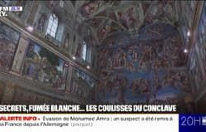 Louis Sarkozy reacts to the joke of humorist Paul de Saint-Sernin