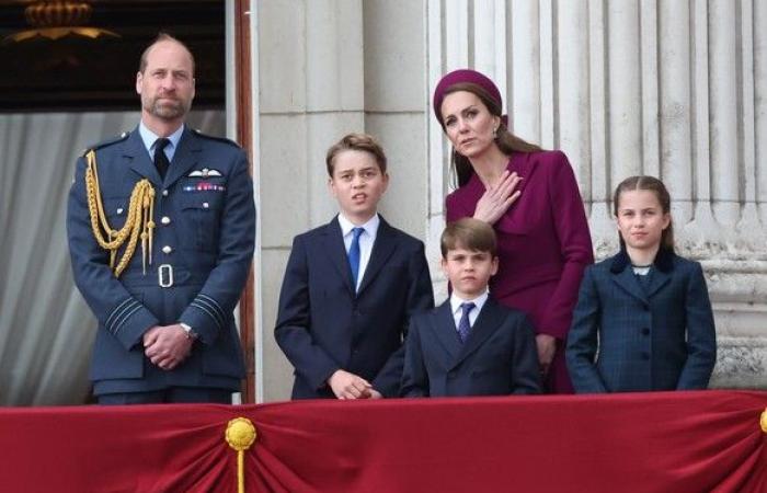 The whole royal family was on the balcony of Buckingham Palace