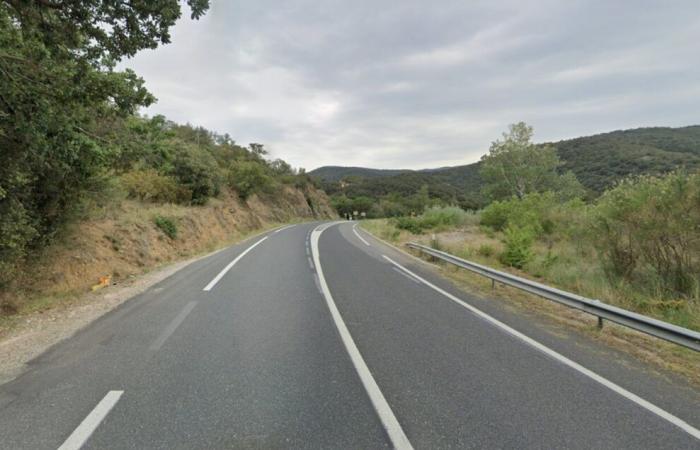 An accident between two vehicles causes a large cap on the Perthus road
