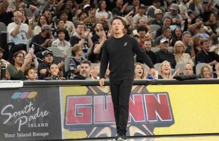 Mitch Johnson takes the reins as a coach of the San Antonio Spurs, with legends by his side and fans impatient for a new era.