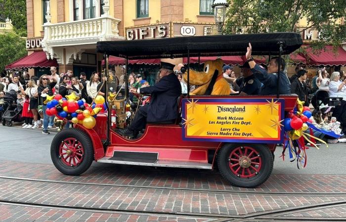 Disneyland celebrates first aid with a special cavalcade following Los Angeles fires