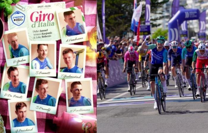 Giro. Tour of Italy – Decathlon Ag2r La Mondiale with Sam Bennett in leader