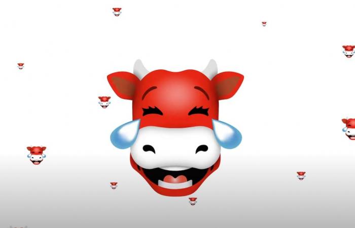 The laughing cow – that comes from here! – Asks for his emoji