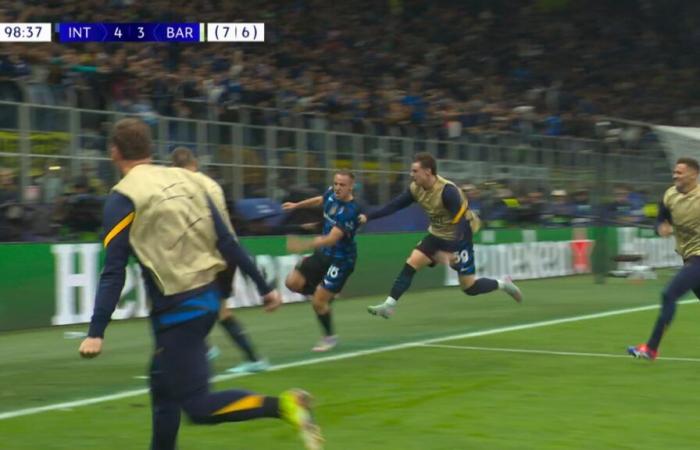 A new recital: Inter at the end of the effort manages to defeat Barça 4-3 and goes to the Champions League final