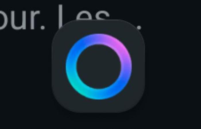 What is the new blue circle for?