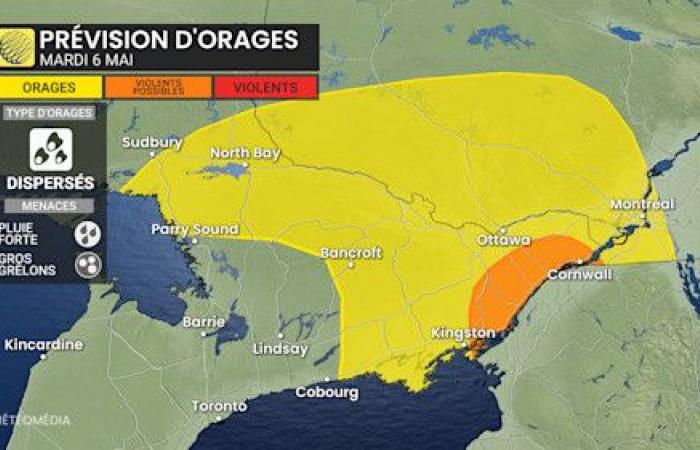 Risk of thunderstorms Tuesday in Quebec: here is what to expect