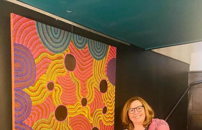 A trio of artists at the Infante gallery, between pointillism and feminine sculpture