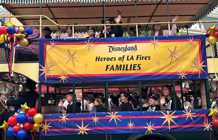 Disneyland celebrates first aid with a special cavalcade following Los Angeles fires