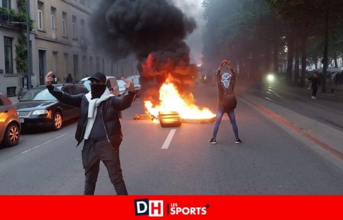 Broken windows, arrests, lacrymo gas and injured police: new violence broke out in Brussels this Monday evening (photos and videos)