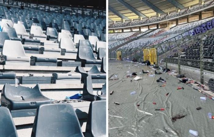 Seats torn off, vandalized walls, destroyed sanitary facilities: the King Baudoin stadium “in a catastrophic state” after the Belgian Cup final
