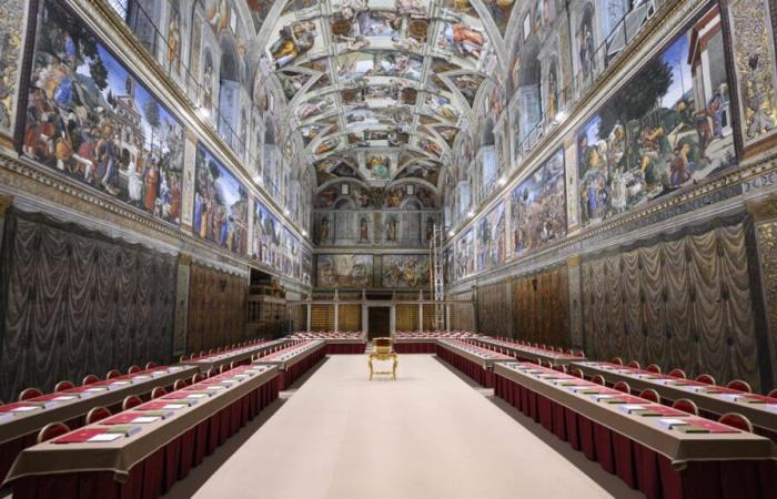 D -day at the Vatican, which is preparing for a codified ceremonial before the start of the pope’s election