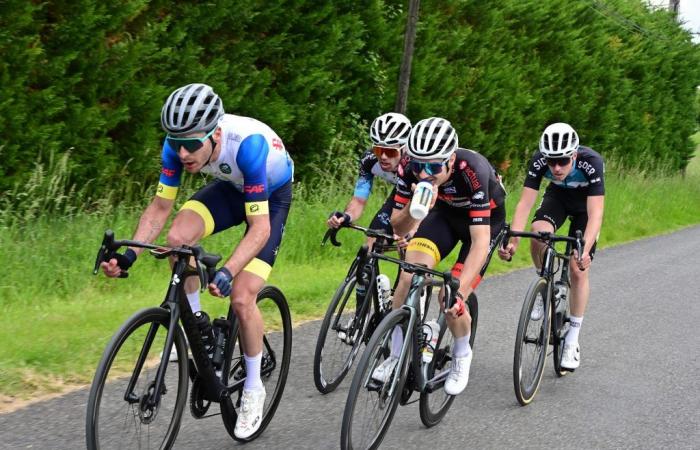 Sud Gironde – Cycling – – Pierre Mathieu Pellier winner of the Intermarché Prix between Mont de Marsan and Cazaubon