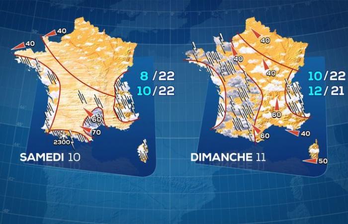 Redoux … and return of thunderstorms: here are the weather forecast for the weekend