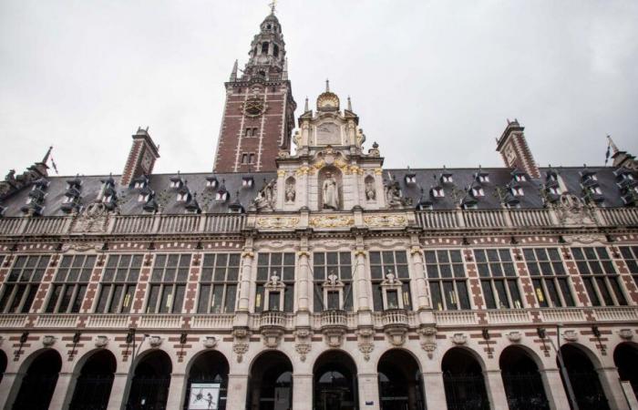 Hundreds of people demonstrate against the collaboration of Ku Leuven with Israel