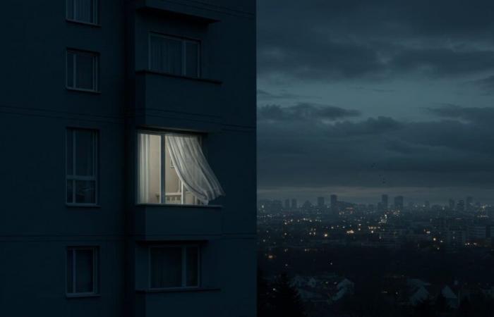 A child falls from the 8th floor