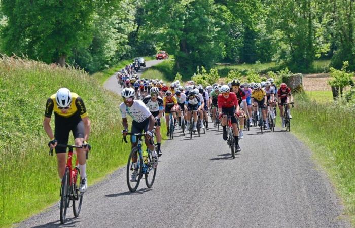 Sud Gironde – Cycling – – Pierre Mathieu Pellier winner of the Intermarché Prix between Mont de Marsan and Cazaubon