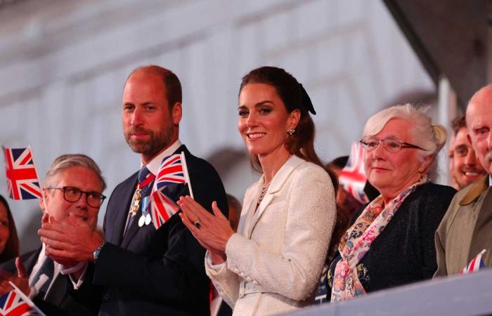 King Charles III, Queen Camilla and the Prince and Princess of Wales at the Liberation concert