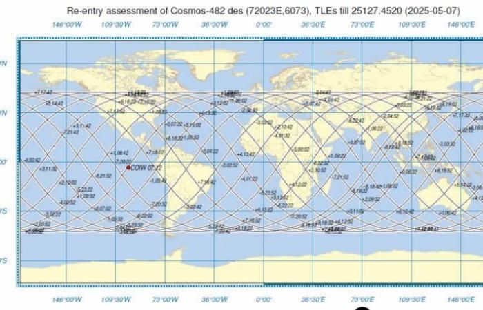 An old Soviet space probe, Cosmos-482, will hit the earth in the coming hours!