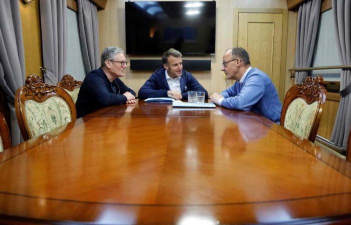 Macron, Merz, Starmer and Tusk on Saturday in Kyïv to call Moscow to a “unconditional” 30-day ceasefire