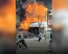 Images of a fire in a restaurant that killed 22 people