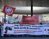 More than 3000 demonstrators for the Labor Day in Basel