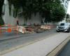 Lyon. A big hole forms on the road and surprises: motorists in galley