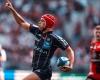 A twirling bielle-biarrey bend Toulouse during the semi-final of Champions Cup