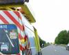 The van of a patroller intervening on an accident on the A62 struck between Agen and Bordeaux